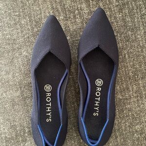 Rothy's Women's Dark Blue Pointed Flats